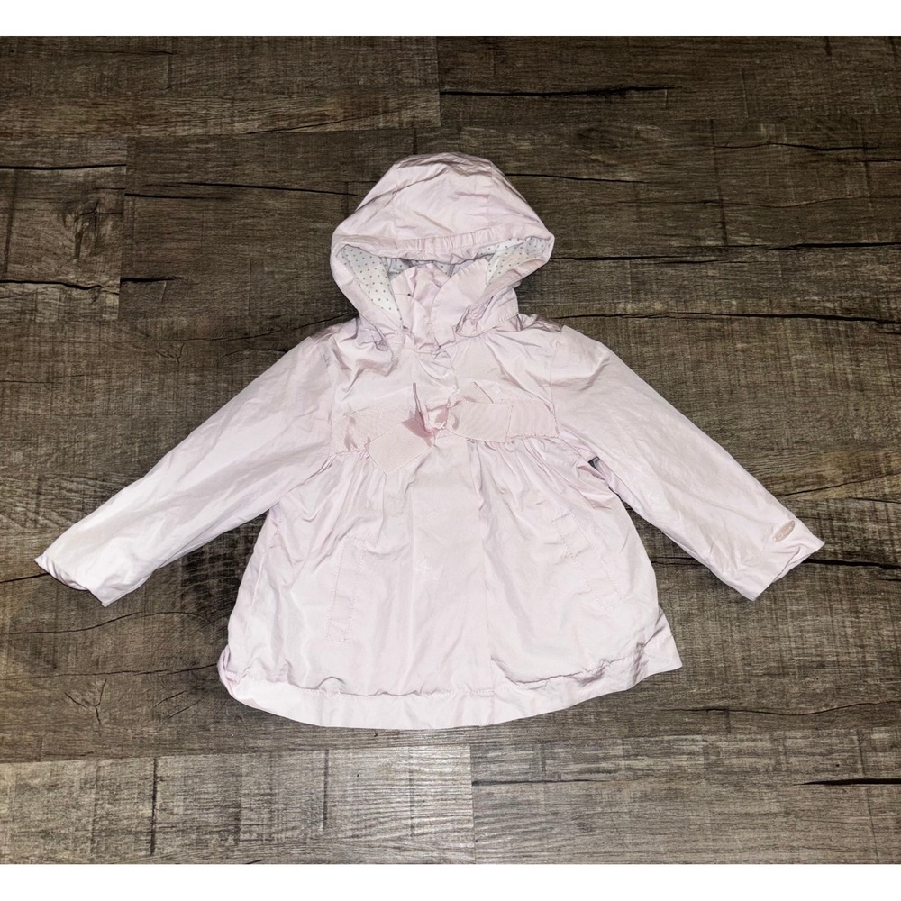 My First Chicco Baby Girl Pink Hooded Jacket Bow Detail Windbreaker 6-9M EU 68